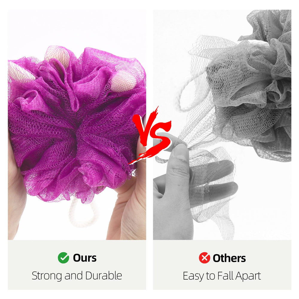 BTYMS Mesh Poufs with hanging rope ideal for quick air drying