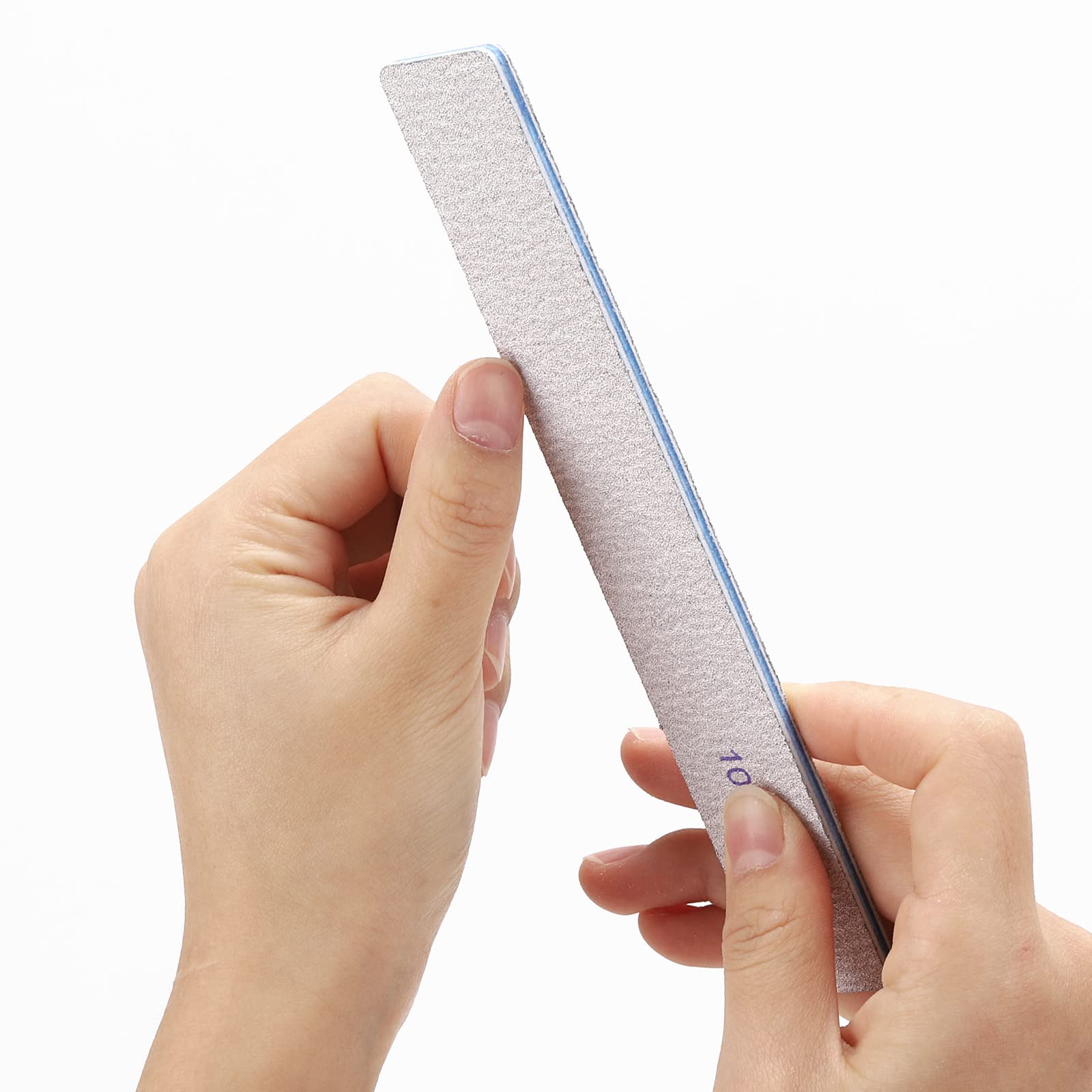 BTYMS professional 25-count rectangle nail file set for manicure