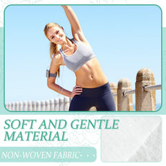 BUAEL wipe applied to armpits for quick refresh