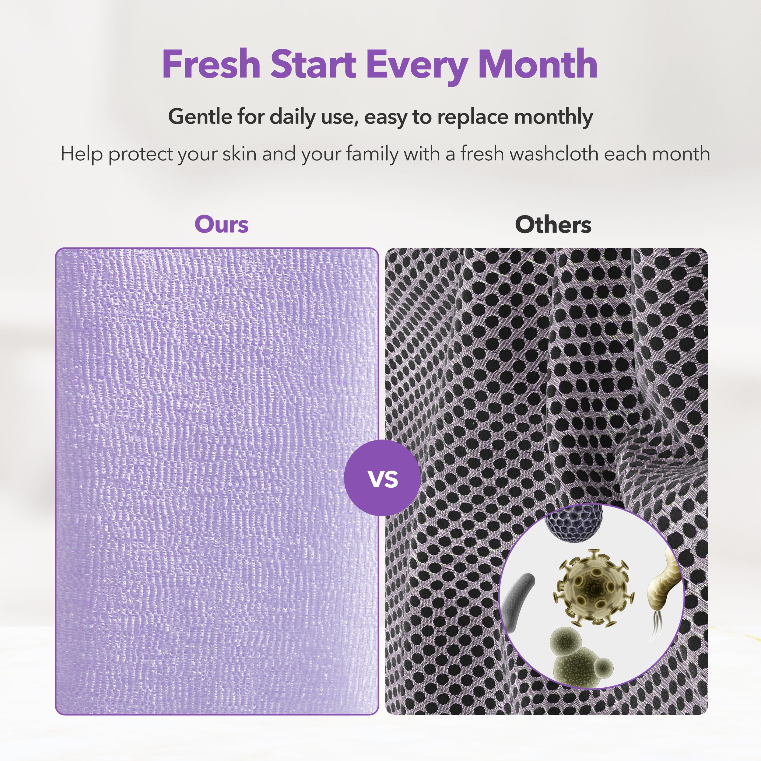 BubblyMe textura suave exfoliante: sensación agradable y limpieza efectiva