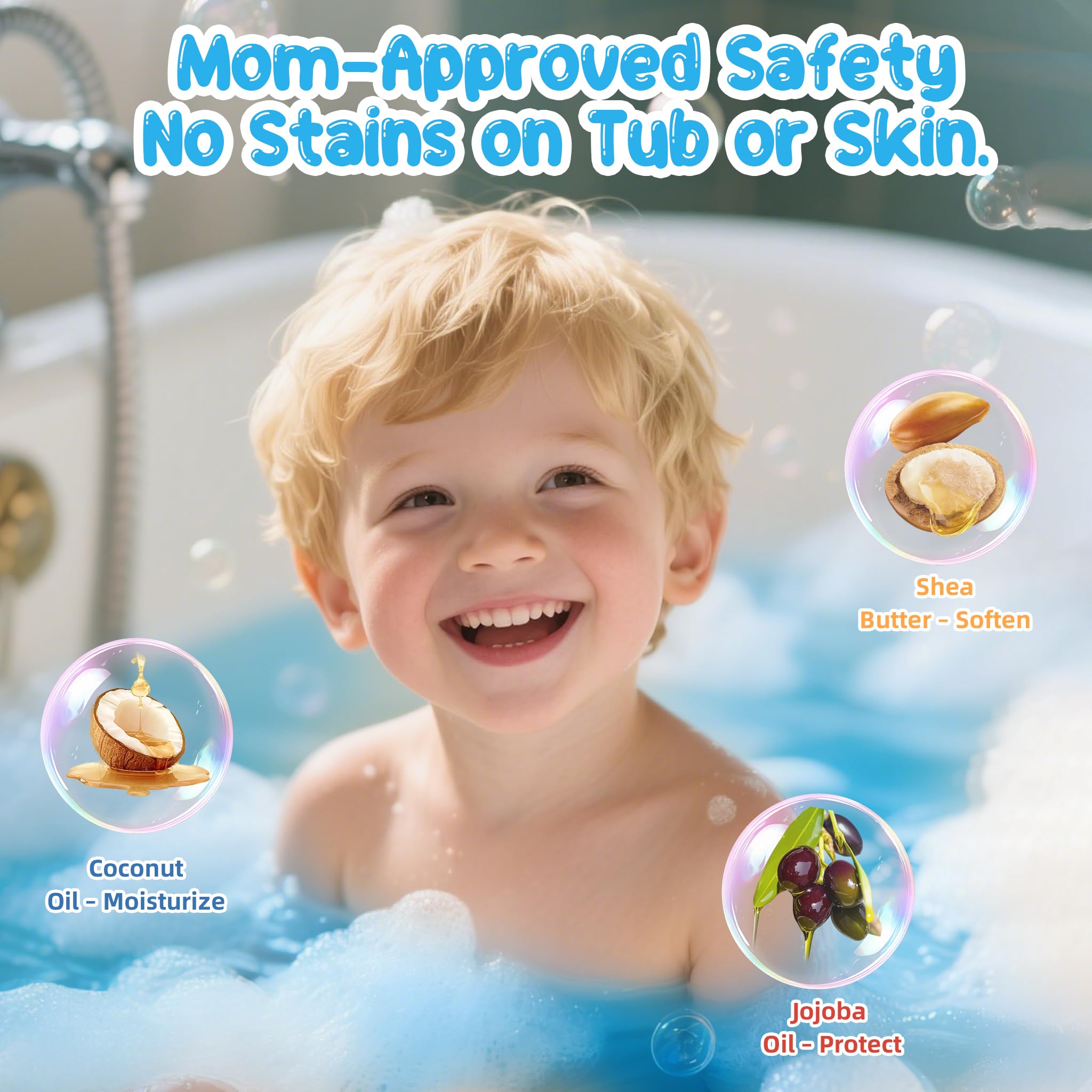BubFroo organic oils blend nourishes delicate skin during baths.