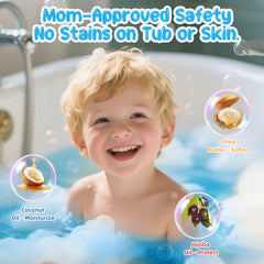BubFroo organic oils blend nourishes delicate skin during baths.