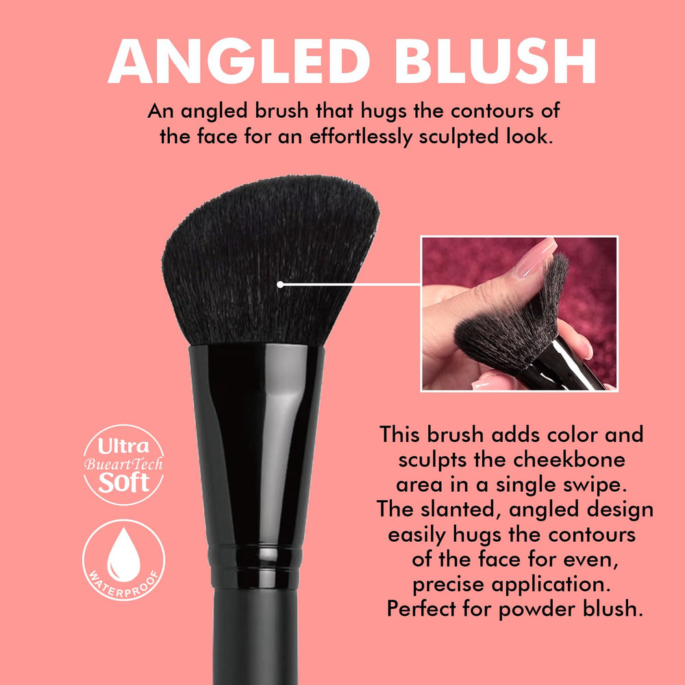 Bueart Design bristles soft synthetic close-up highlighting smooth blending