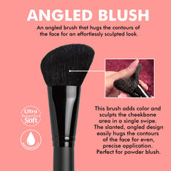 Bueart Design bristles soft synthetic close-up highlighting smooth blending