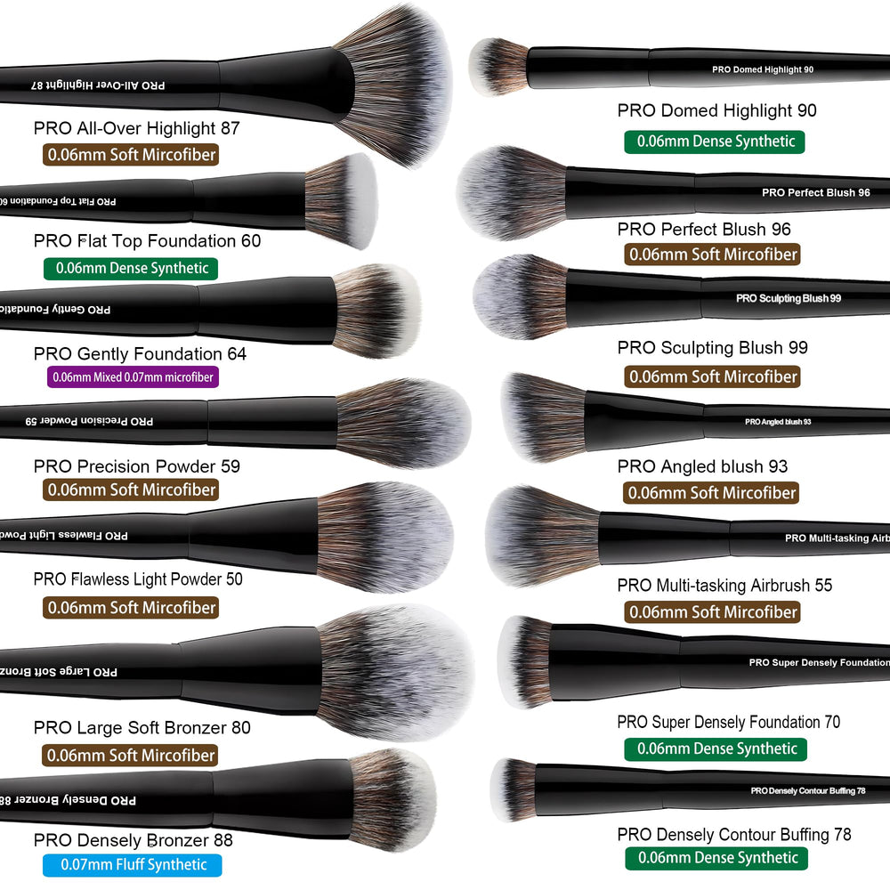 Bueart Design labeled brushes simplify your routine by matching tools to steps.