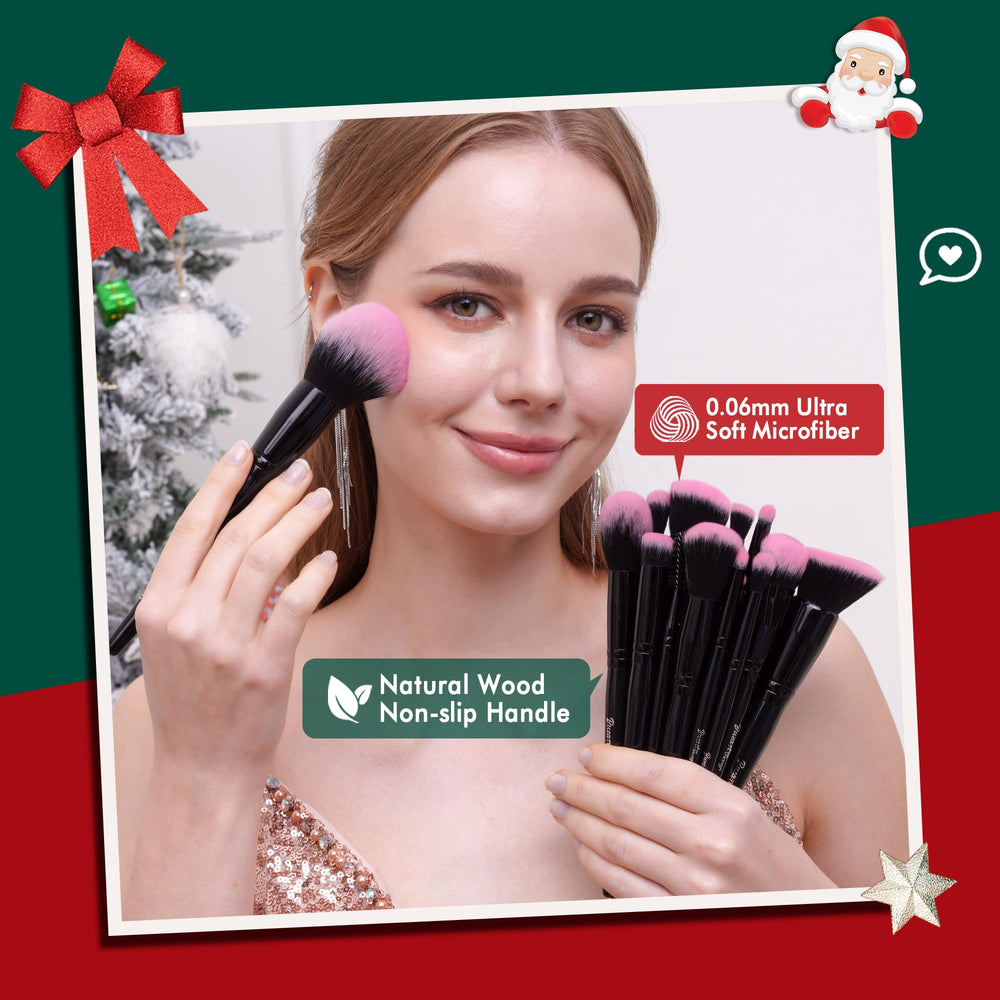 Bueart Design powder brush highlights a natural finish with soft bristles.