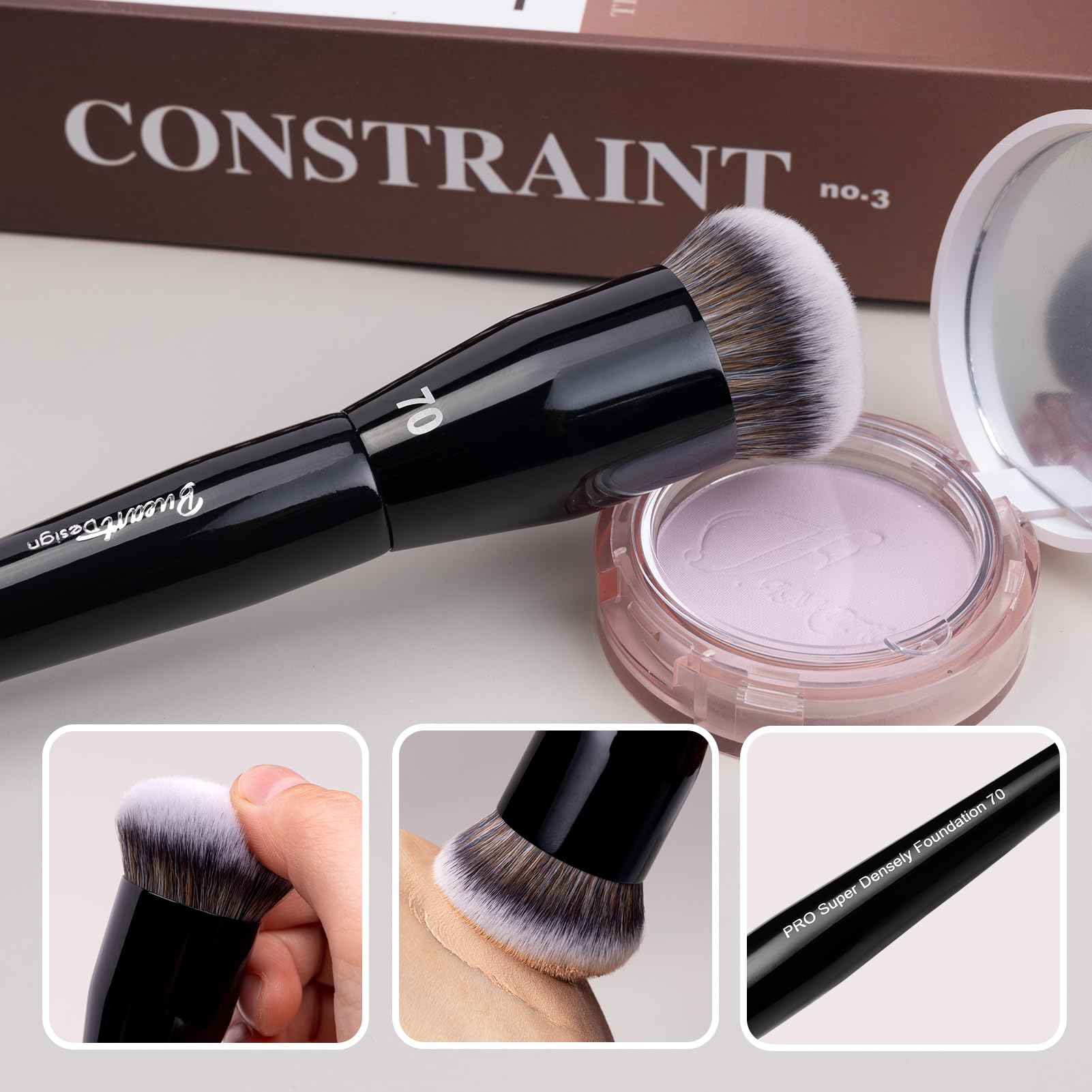 Bueart Design precision bristles deliver smooth, even coverage