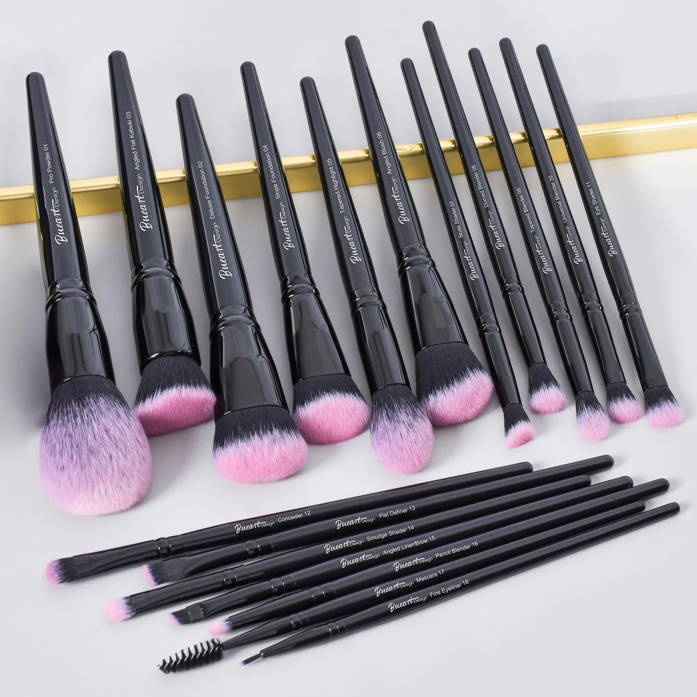 Bueart Design slanted concealer brush reaches tight areas.