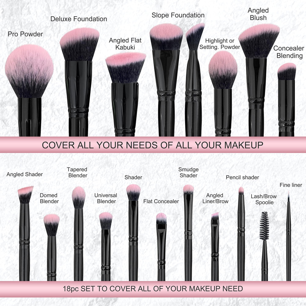 Bueart Design tapered highlighter brush blends luminous color.