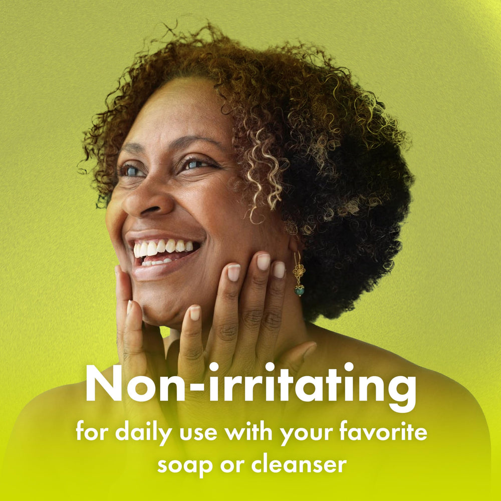 Buf-Puf removes dirt and oil for clearer-looking skin