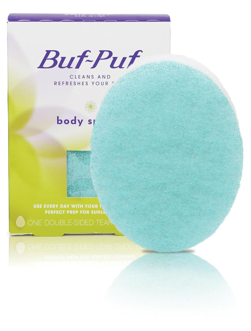 Buf-Puf body sponge is reusable and durable for ongoing use