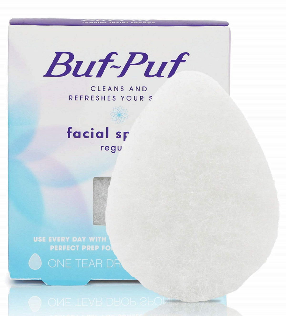 Buf-Puf Esponja Facial Regular para limpieza profunda y suave.