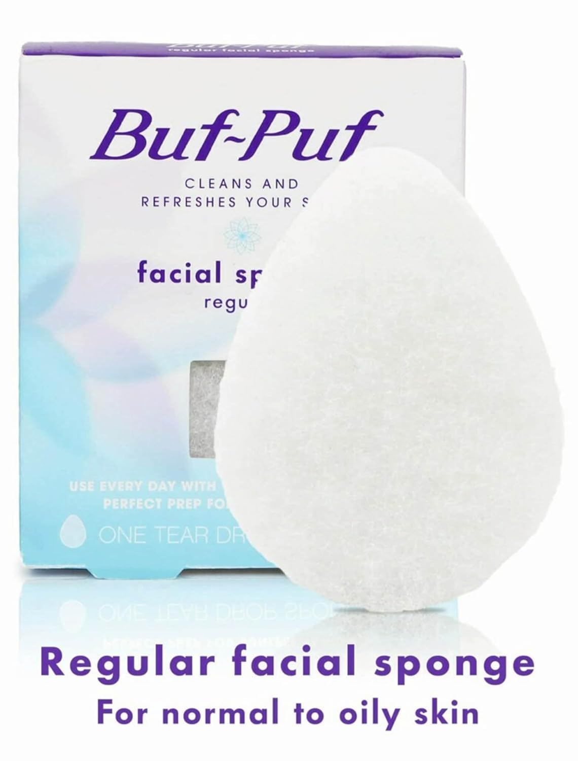 Buf-Puf textura de esponja de alta porosidad para exfoliación suave.