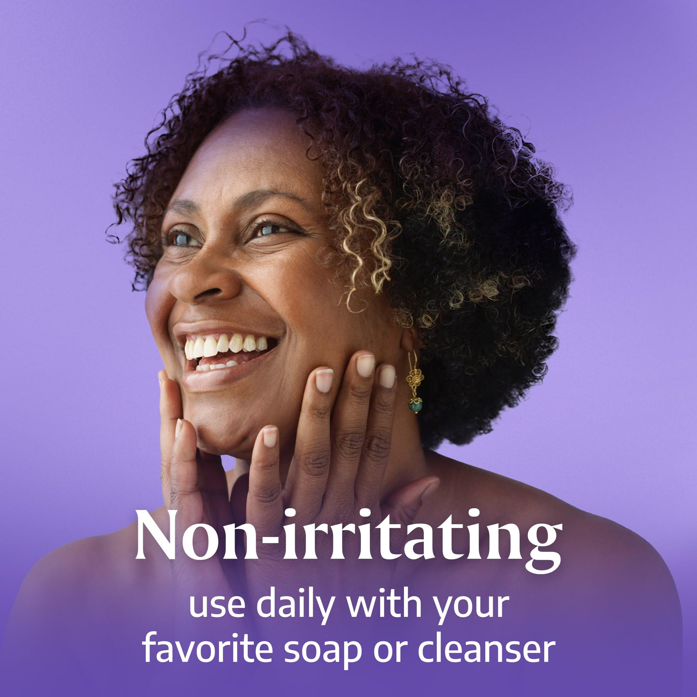Buf-Puf used with cleanser for versatile cleansing