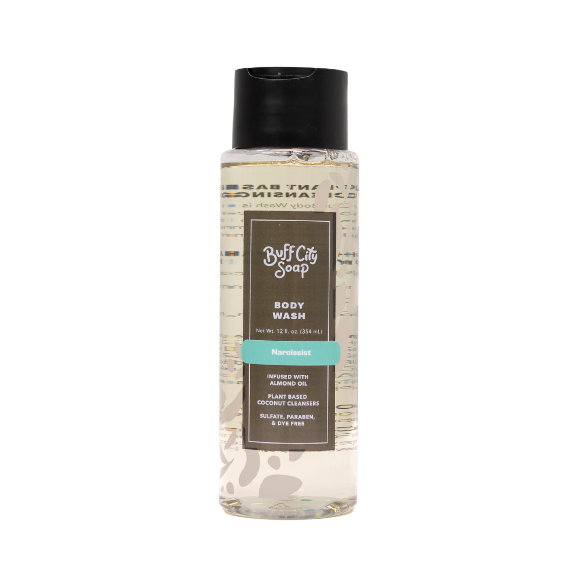 Buff City Soap gel de ducha vegetal con coco y aceite de almendra para piel suave