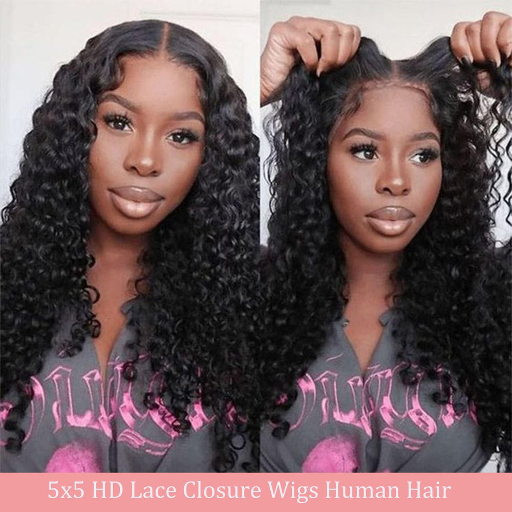 Bugtum 5x5 HD lace closure detail for seamless part