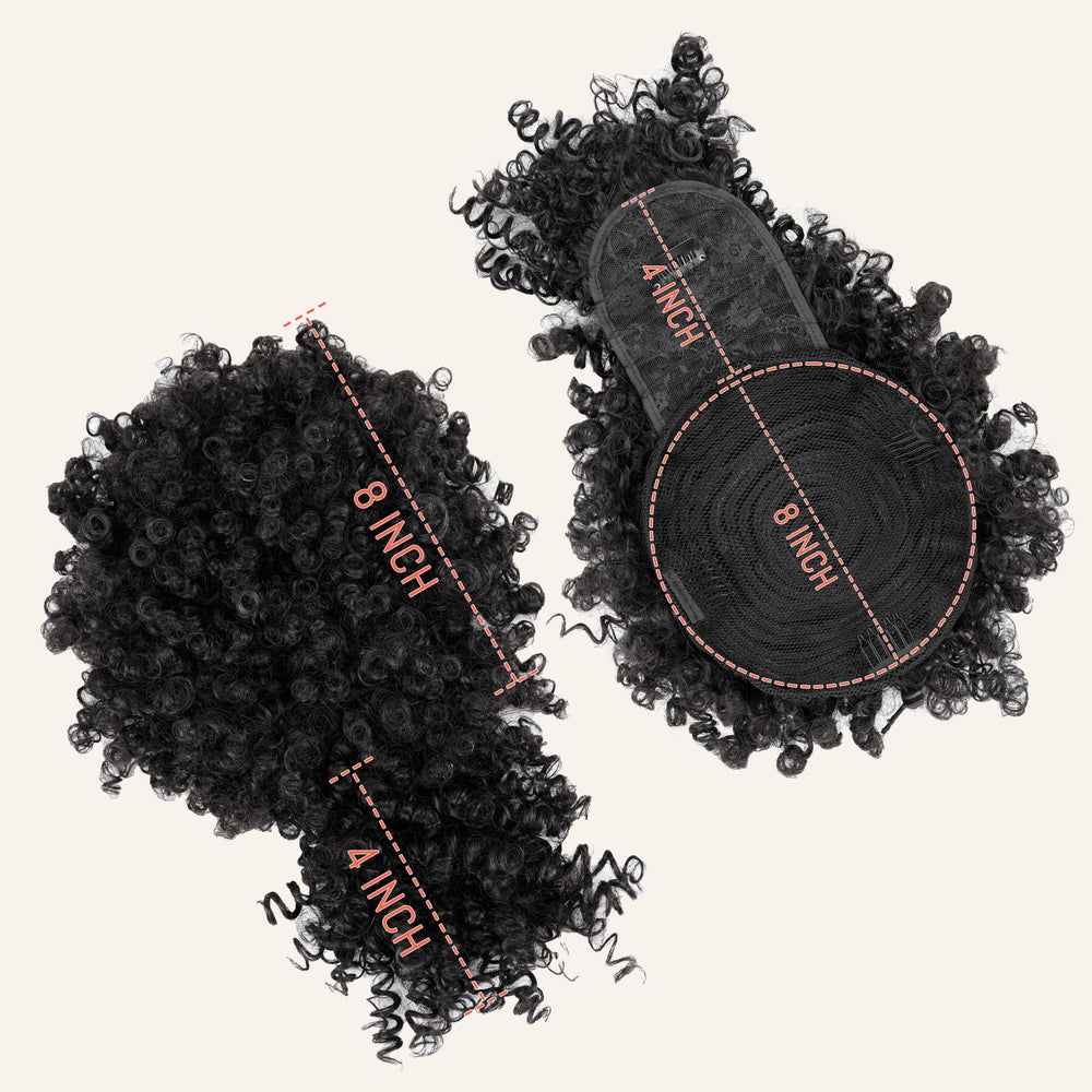 Builson ponytail with headband or scarf enables chic updos.