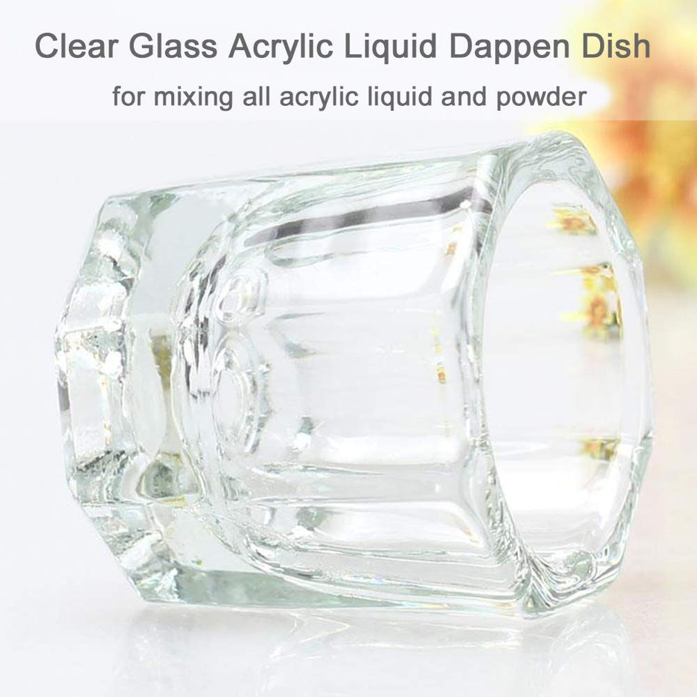 Bulex dappen dish acrylic-liquid-holder keeps liquids contained and minimizes spills.