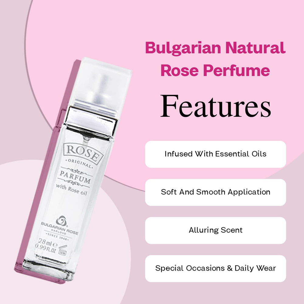 BULGARIAN ROSE KARLOVO perfume on wrist for a light everyday scent