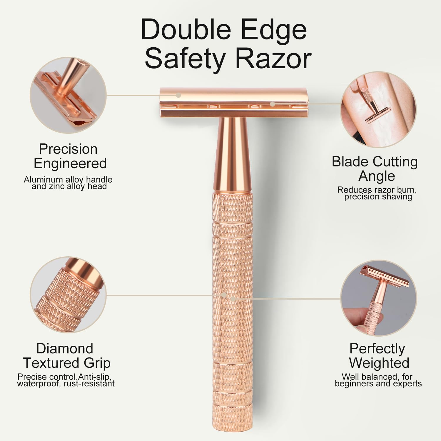 Bulimica 10 blade safety razor blades pack highlights premium platinum coated blades