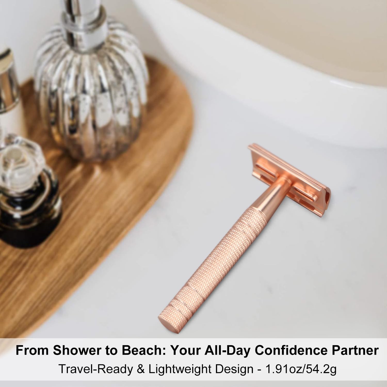 Bulimica non-slip grip for controlled shaving with short smooth strokes