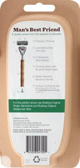 Bulldog bamboo razor blades image highlighting original steel blades