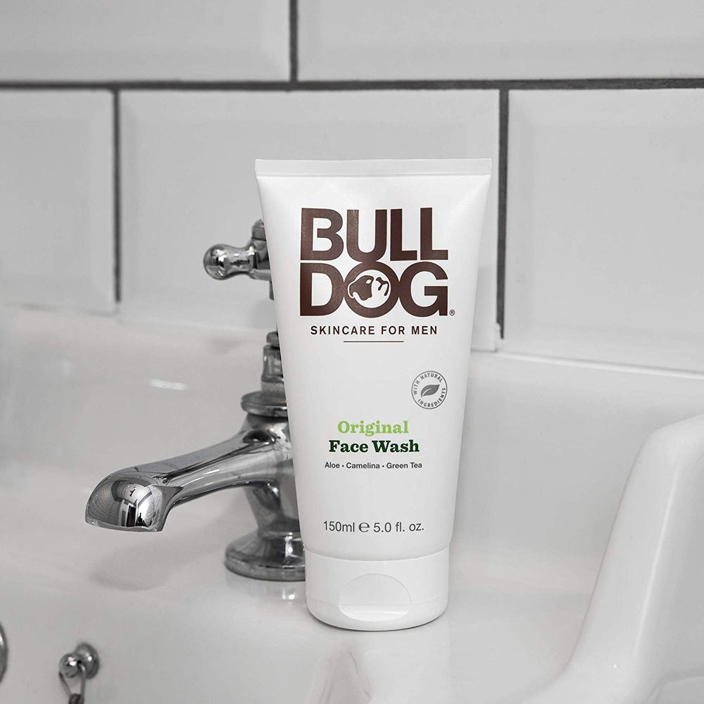 Bulldog limpiador facial original, empaque plano para el hogar