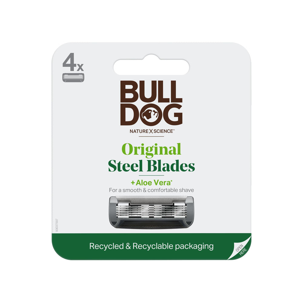Bulldog Original Bamboo Razor refills four pack for a smooth shave