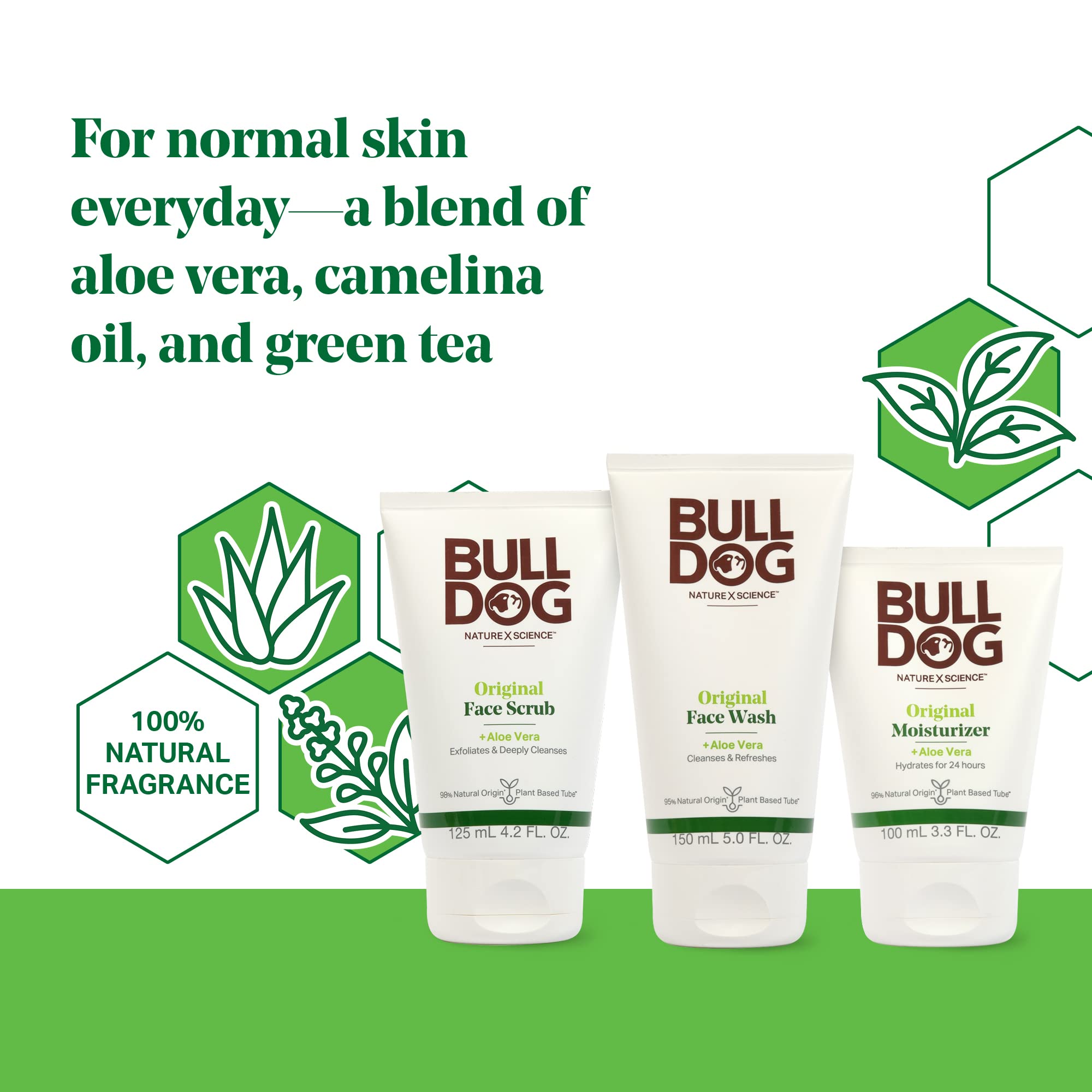 Bulldog Original Exfoliante facial Gránulos: renovación suave de la piel.
