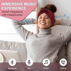 BULYPAZY fabric-knotted design enhances style while keeping headphones secure during workouts.