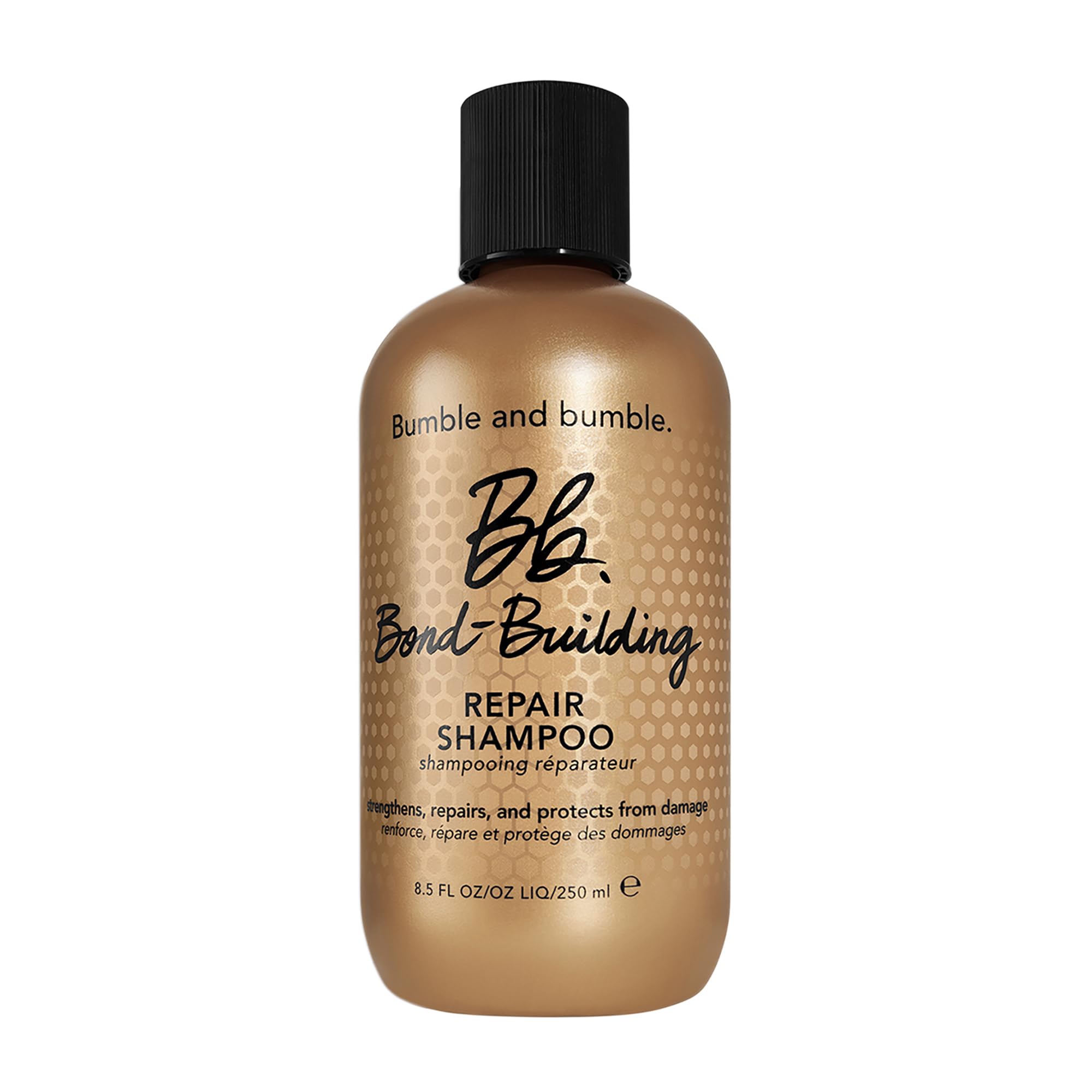 Bumble and bumble Bond Building Shampoo bottle front shows color safe daily strengthening