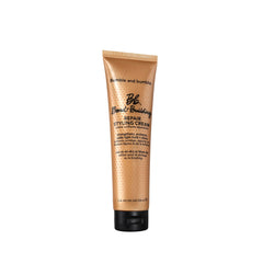 Bumble and bumble bond-building hair repair styling cream bottle for frizz control.