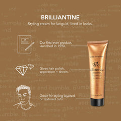 Brilliantine packaging front with modern design and branding