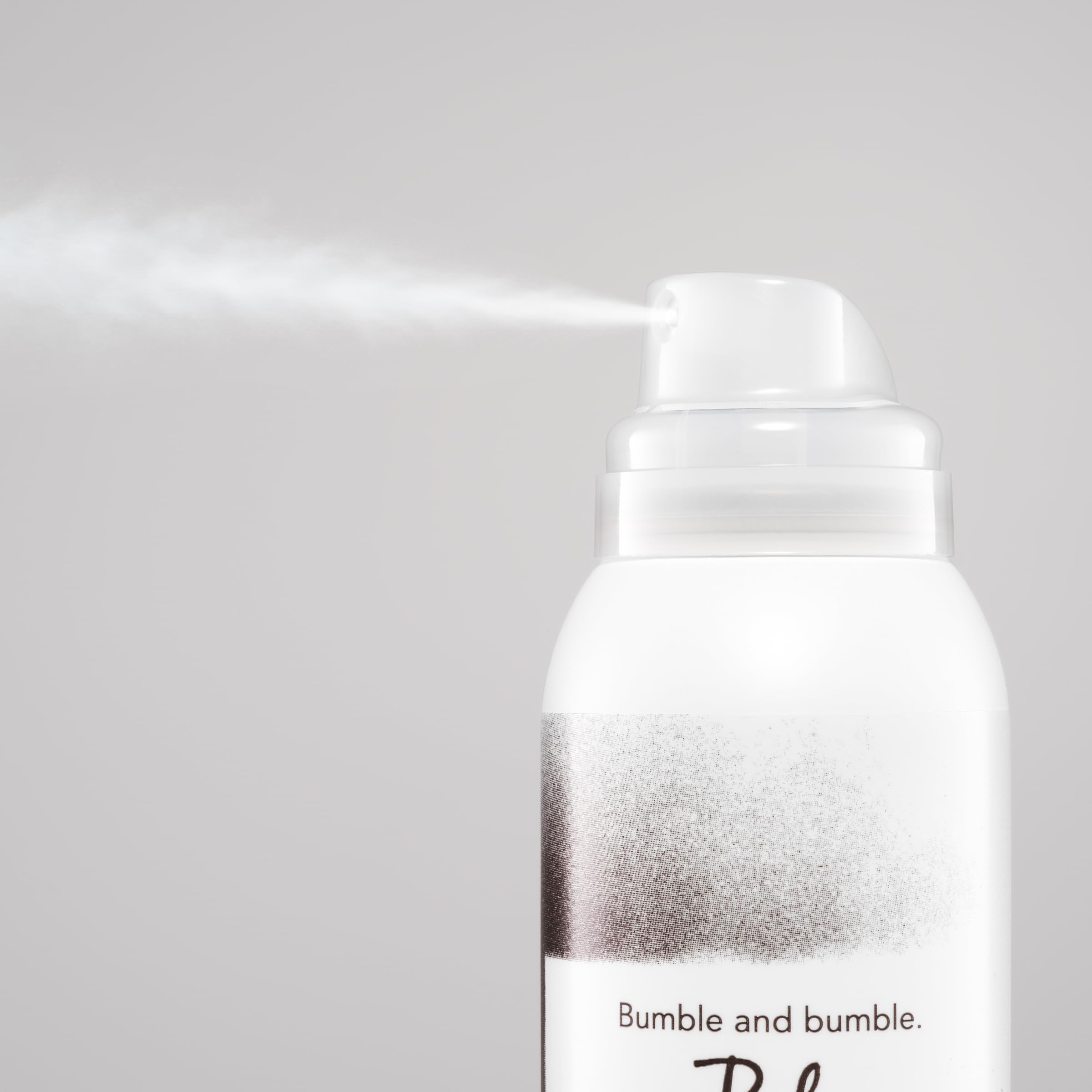 Pump dispenser of Bumble and bumble tinted dry shampoo for easy application