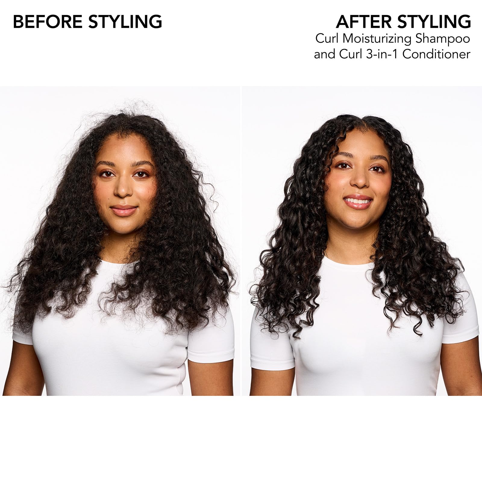 Bumble and bumble 3-in-1 conditioner dispensing shot on creamy texture.