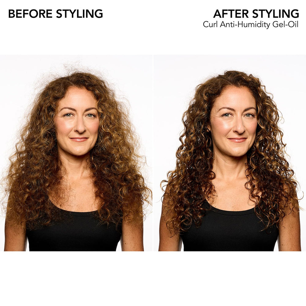 Bumble and bumble Curl Anti-Humidity Gel-Oil on hand demonstrates moisturizing texture.