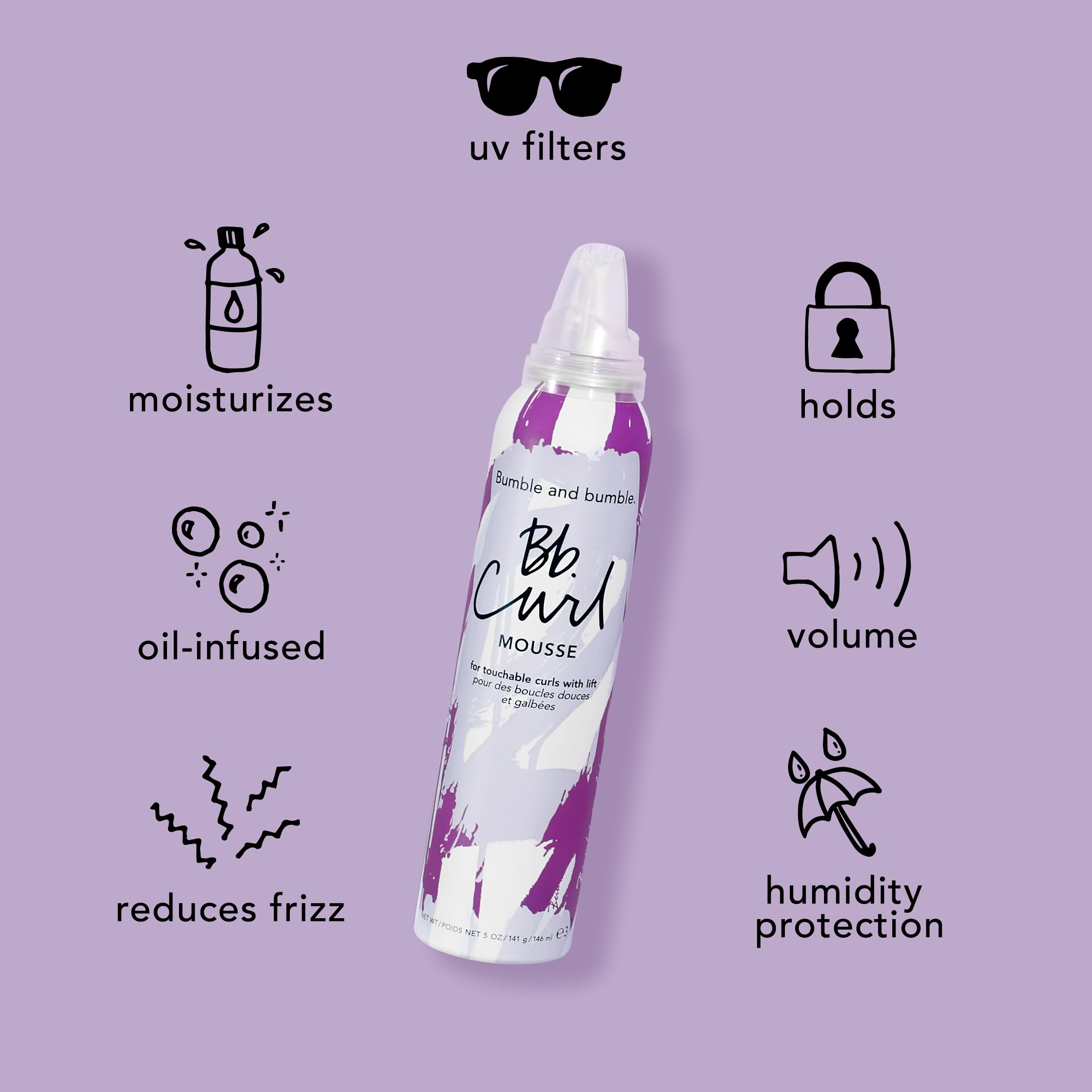 Bumble and bumble Curl Defining Mousse fragrance hints at grapefruit and jasmine