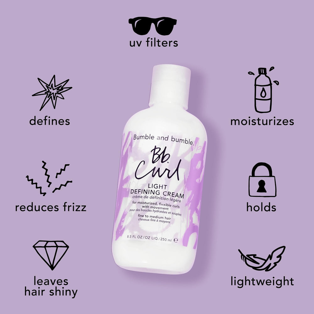 Bumble and bumble Curl Light Defining Styling Cream reduces frizz for hair