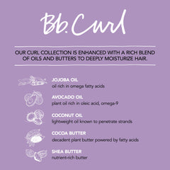 Bumble and bumble Curl Light Defining Styling Cream applied to curls for defined waves