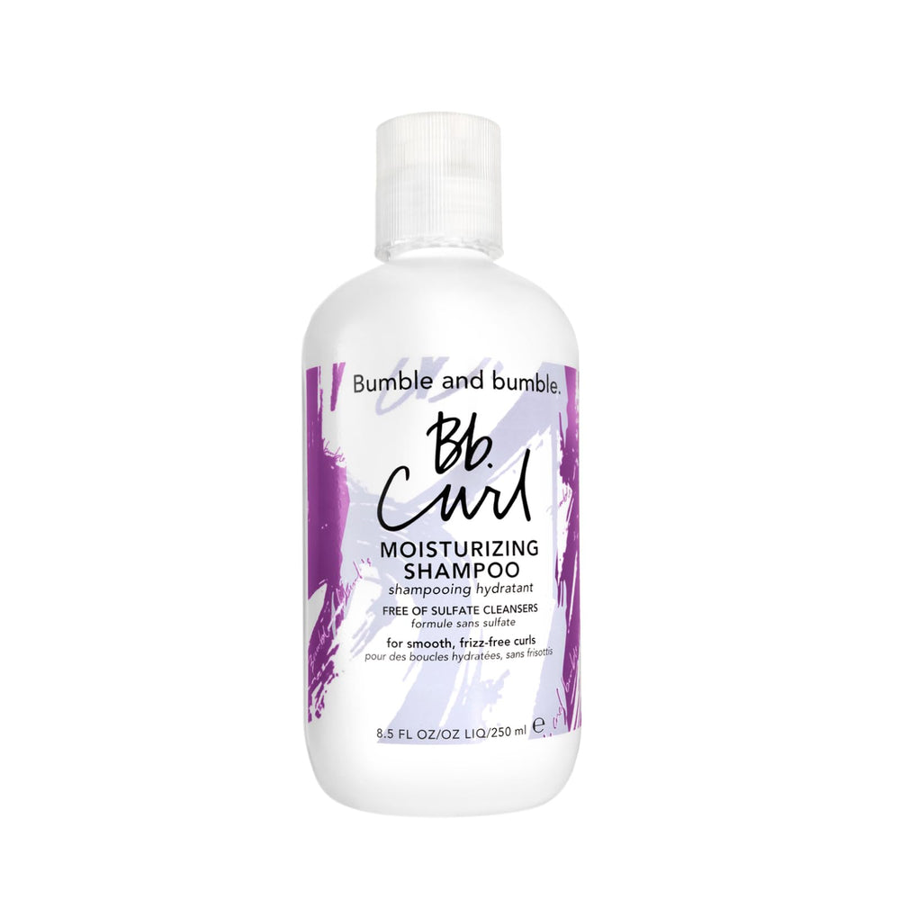 Bumble and bumble Curl Moisturizing Shampoo bottle front view highlighting hydration for curls.