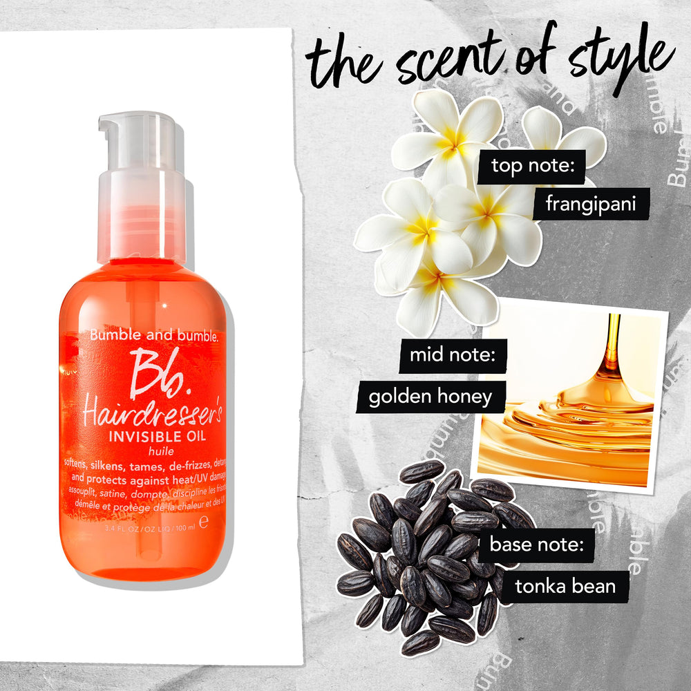 Bumble and bumble detangling oil leaves hair manageable and smooth.