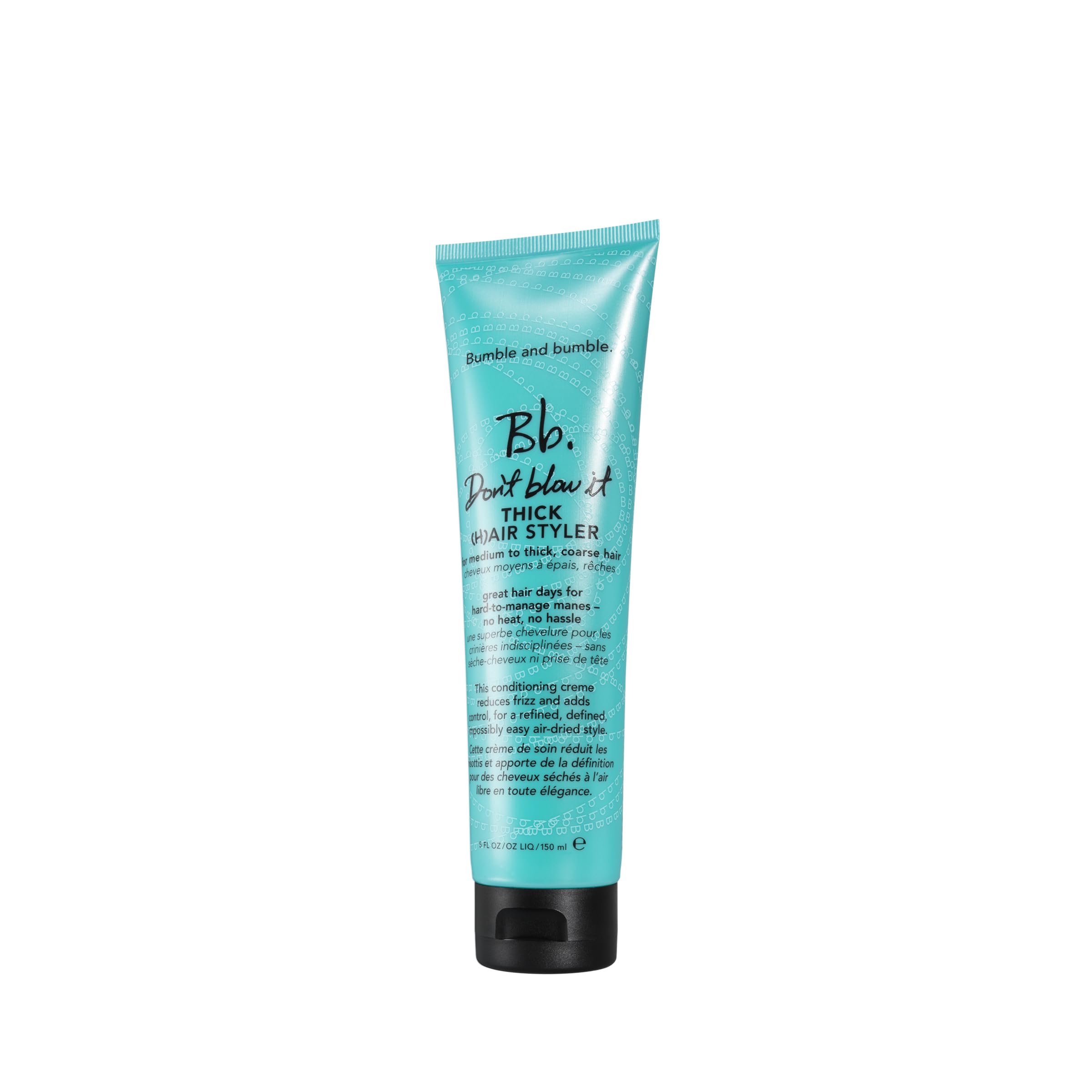 Bumble and bumble Don't Blow It Thick Air-Dry Cream bottle for effortless frizz control.