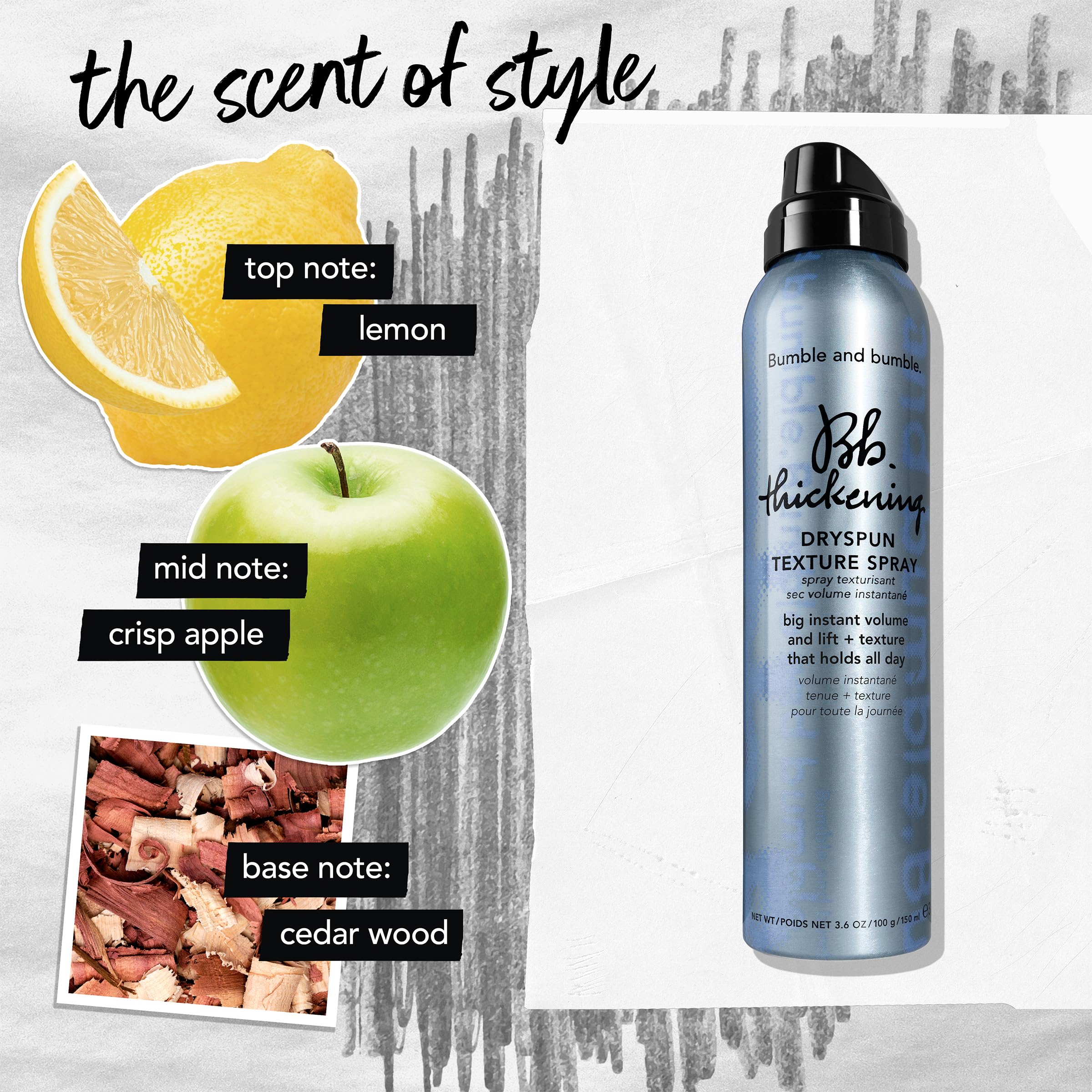 Hair with lasting lift after using Dryspun Texture Spray