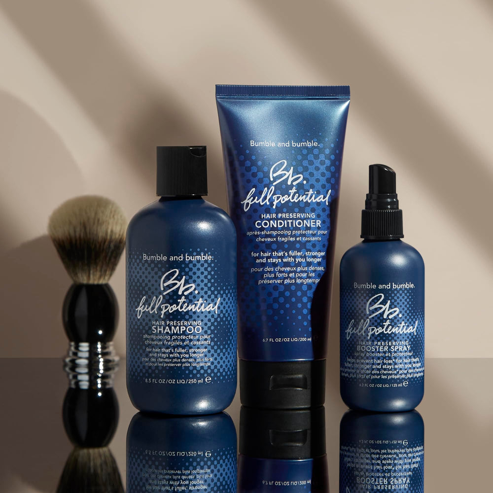 Bumble and bumble Full Potential result: hair appears fuller and stronger