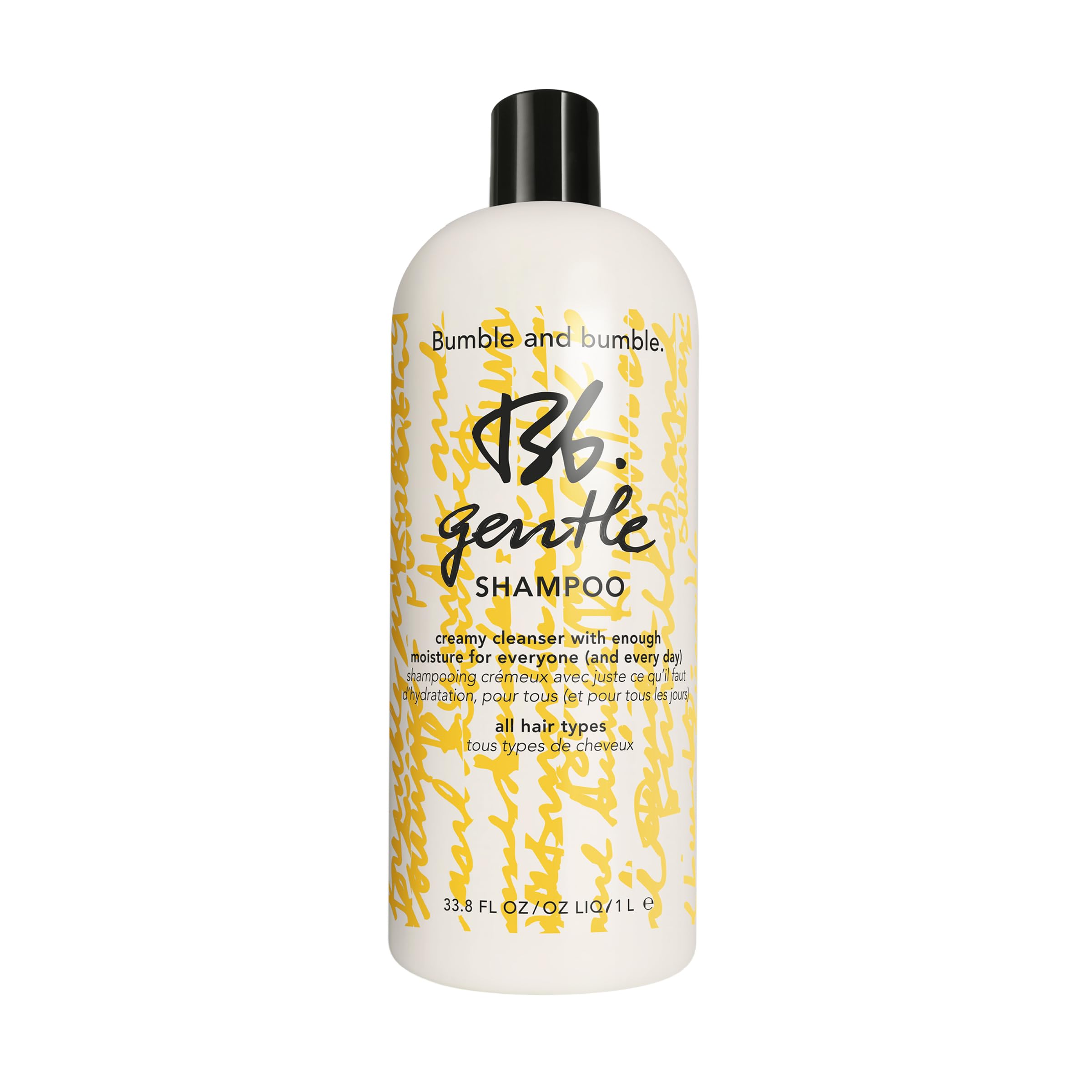 Bumble and bumble Gentle Hydrating Shampoo bottle close-up highlighting daily moisture