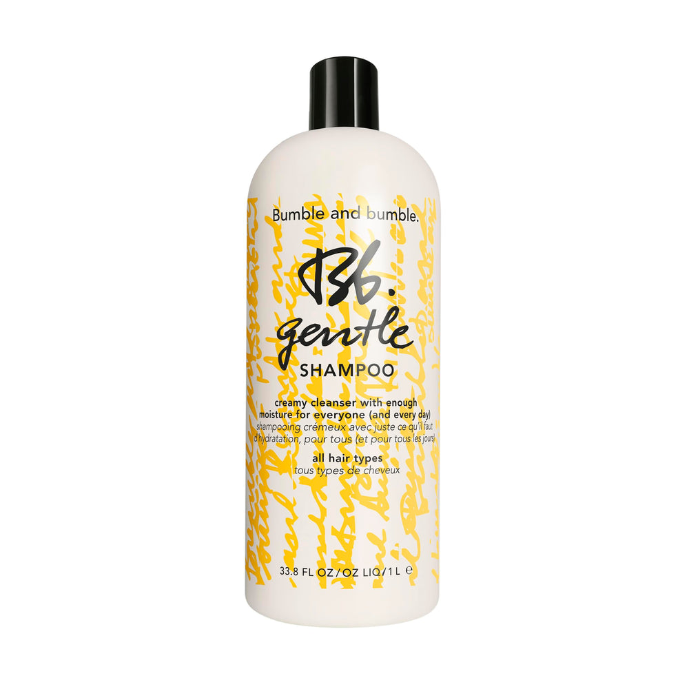 Bumble and bumble Gentle Hydrating Shampoo bottle close-up highlighting daily moisture