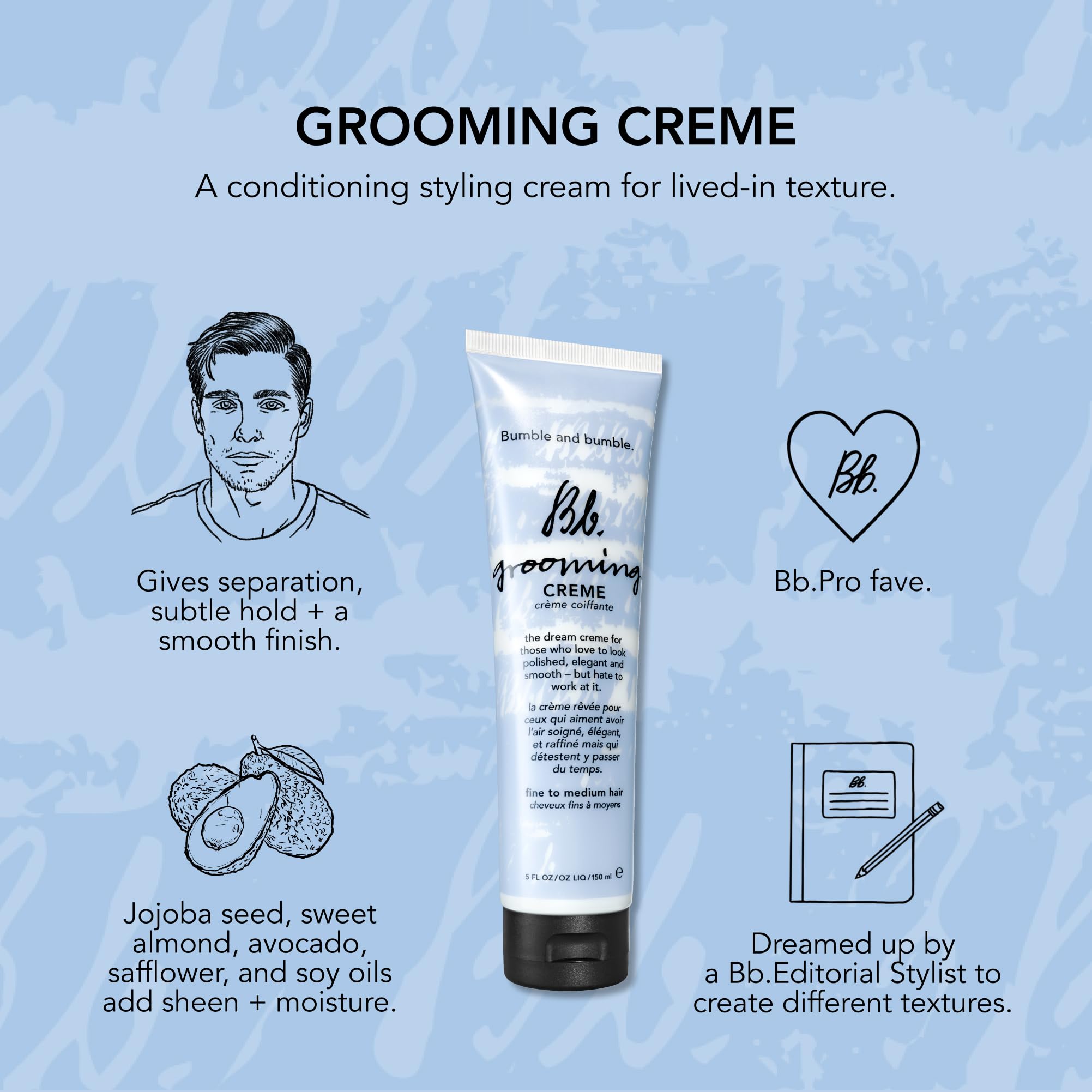 Blow-dry use illustrates subtle hold without stiffness.