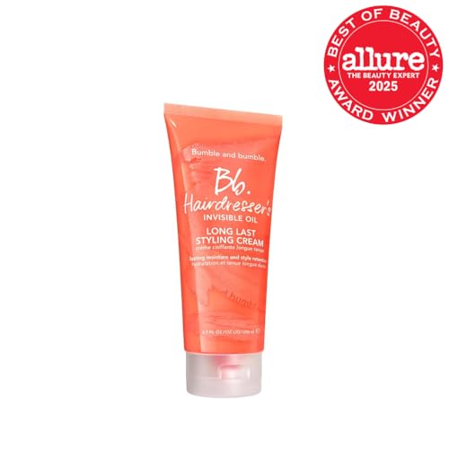 Close-up of Bumble and bumble bottle highlighting the lightweight formula.