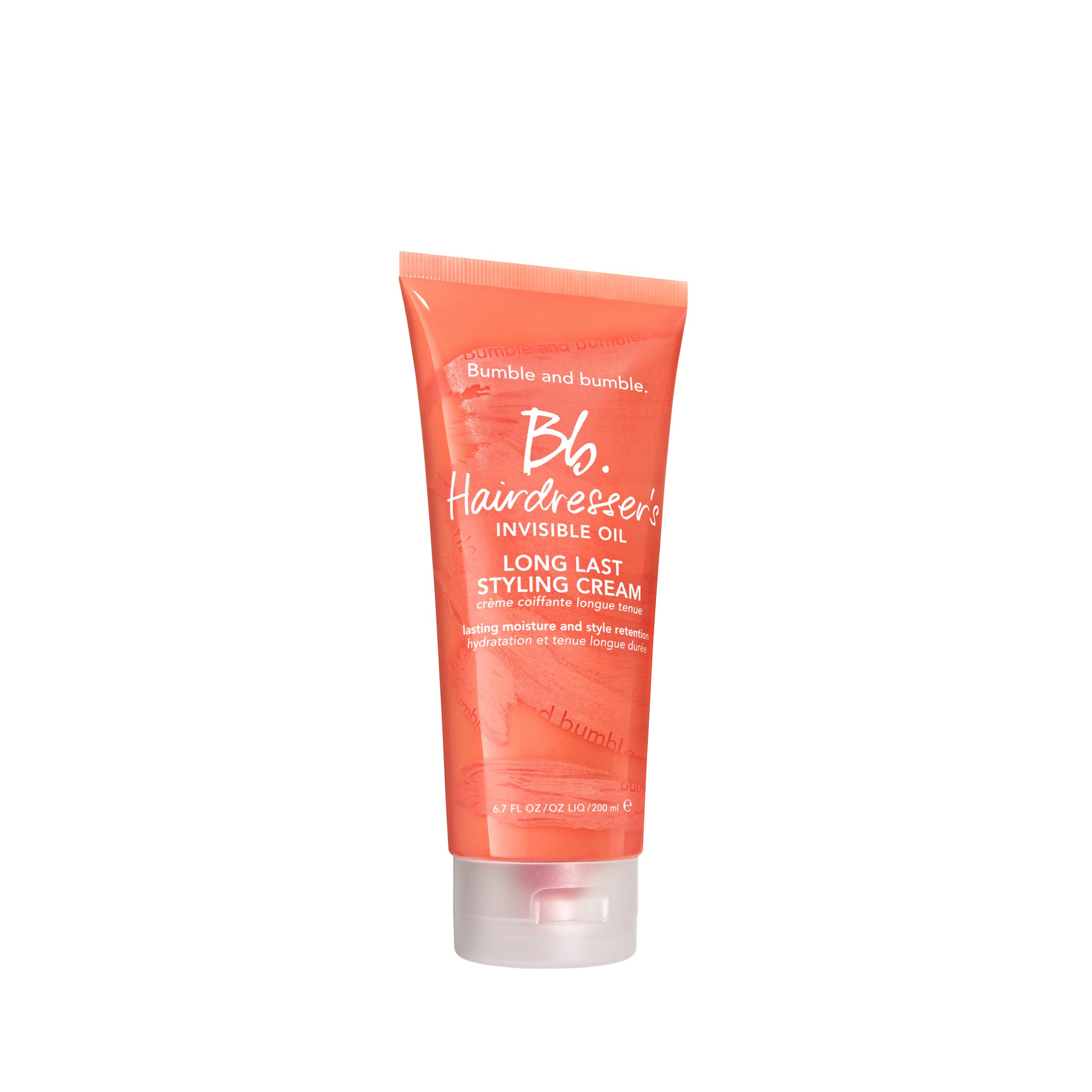 Bumble and bumble Hairdresser's Invisible Oil Long Last Styling Cream bottle front view, hydration emphasis.