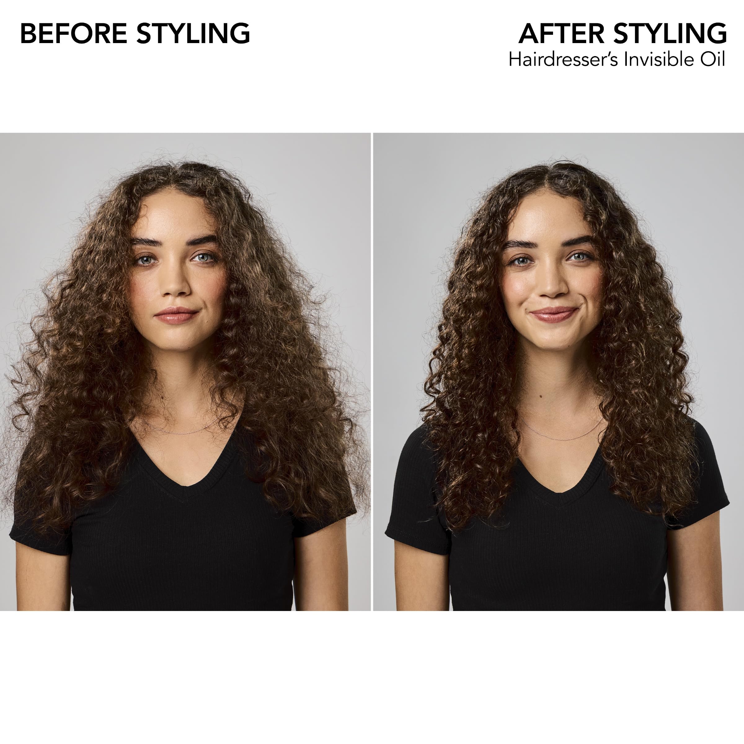 Bumble and bumble Invisible Oil being applied to damp hair for detangling